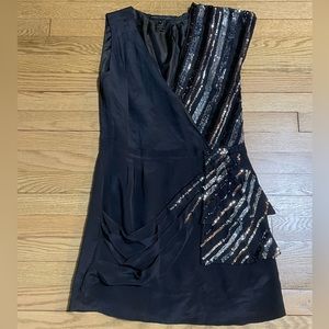 MARC by MARC JACOBS Faux Wrap Sequin Party Going Out Surplice Tulip Mini Dress